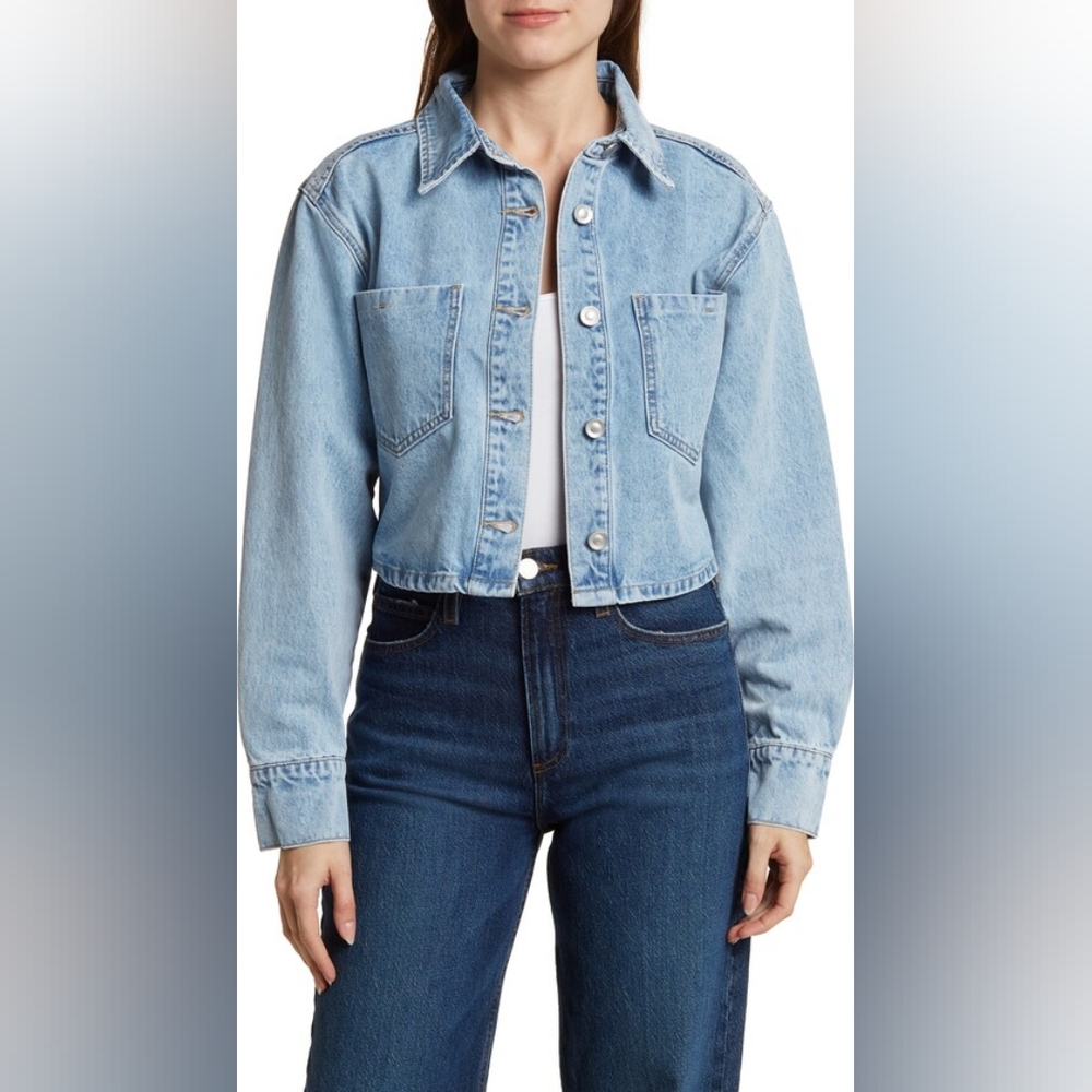 DR2 by Daniel Rainn Crop Denim Jacket